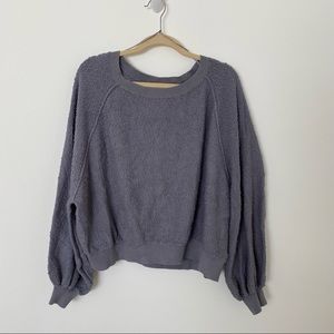 Free People Pullover | Gray/Purple | Size M